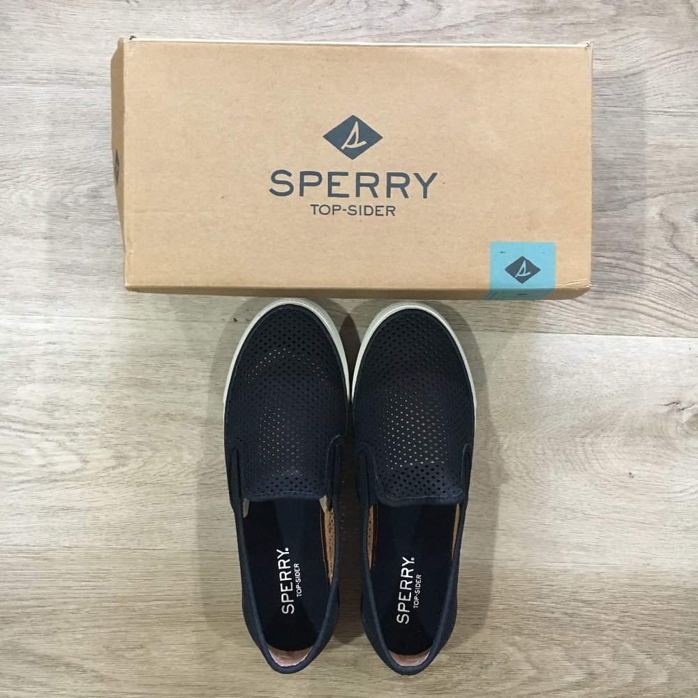 Women's Sperry Perforated Slip On Sneakers - 9